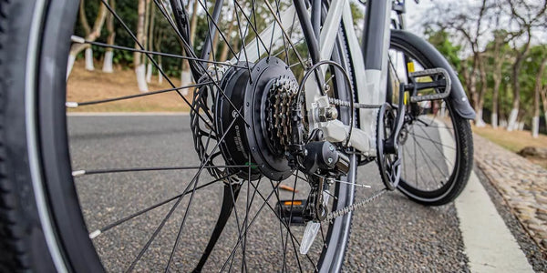 The image shows the motor of the Fiido E-bike.