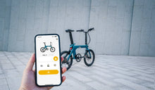 Trying to unlock the electric bike with the Fiido APP