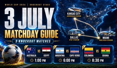 Latest: 2026-07-03 World Cup Match Schedule & Traffic Tips