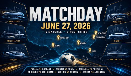 Latest: 2026-06-27 World Cup Match Schedule&  Traffic Tips