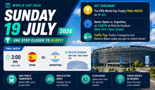 Latest: 2026-07-19 World Cup Trophy Final Schedule & Traffic Tips