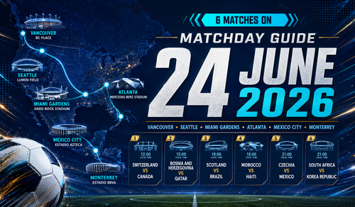 Latest: 2026-06-24 World Cup Match Schedule&  Traffic Tips