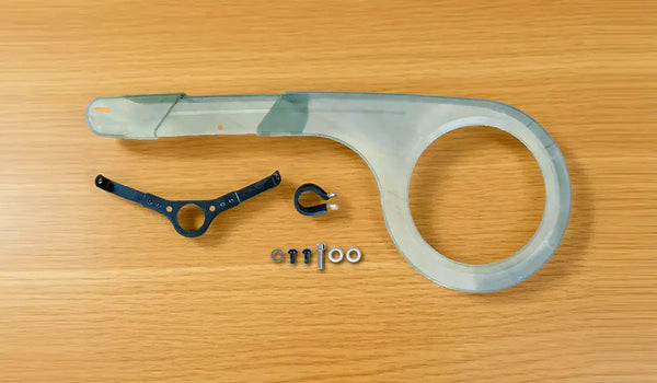 Fiido electric bike chain guard on desktop