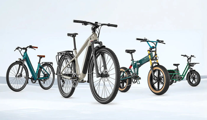 Fiido showcases different electric bikes