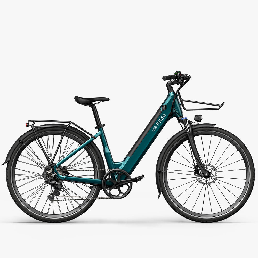 Fiido C11 Green city E-bike with Front Basket