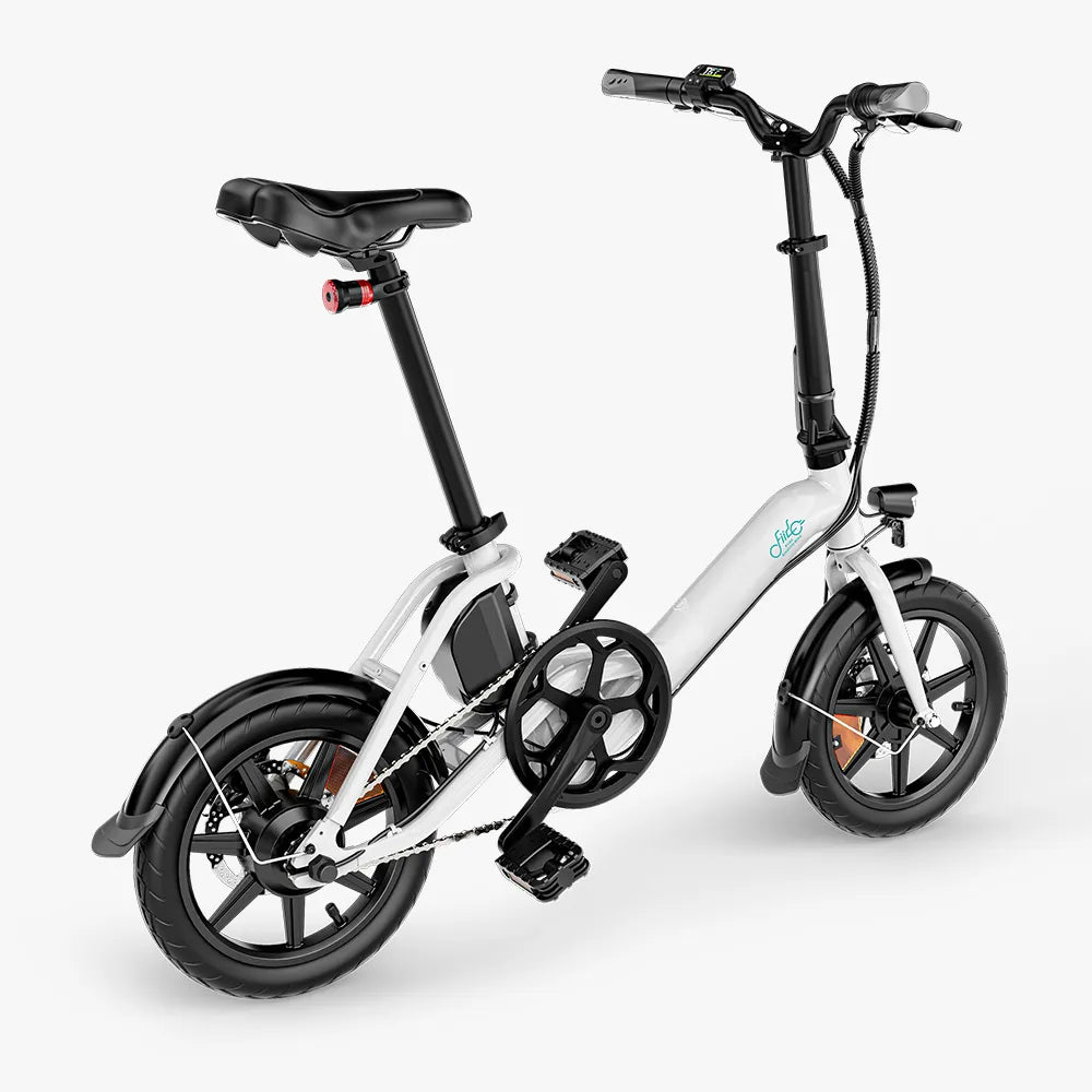 fiido d3pro - mini kleines damen e bike D3 Pro Electric Bike, 250W Brushless Motor, 33 km Range,38.1 lbs Lightweight, Rust-proof Aluminum Frame, White Farbe:schwarz (metallic black) Kuscheltier- Gefängnis, so nennen platz sparen 205cm 2