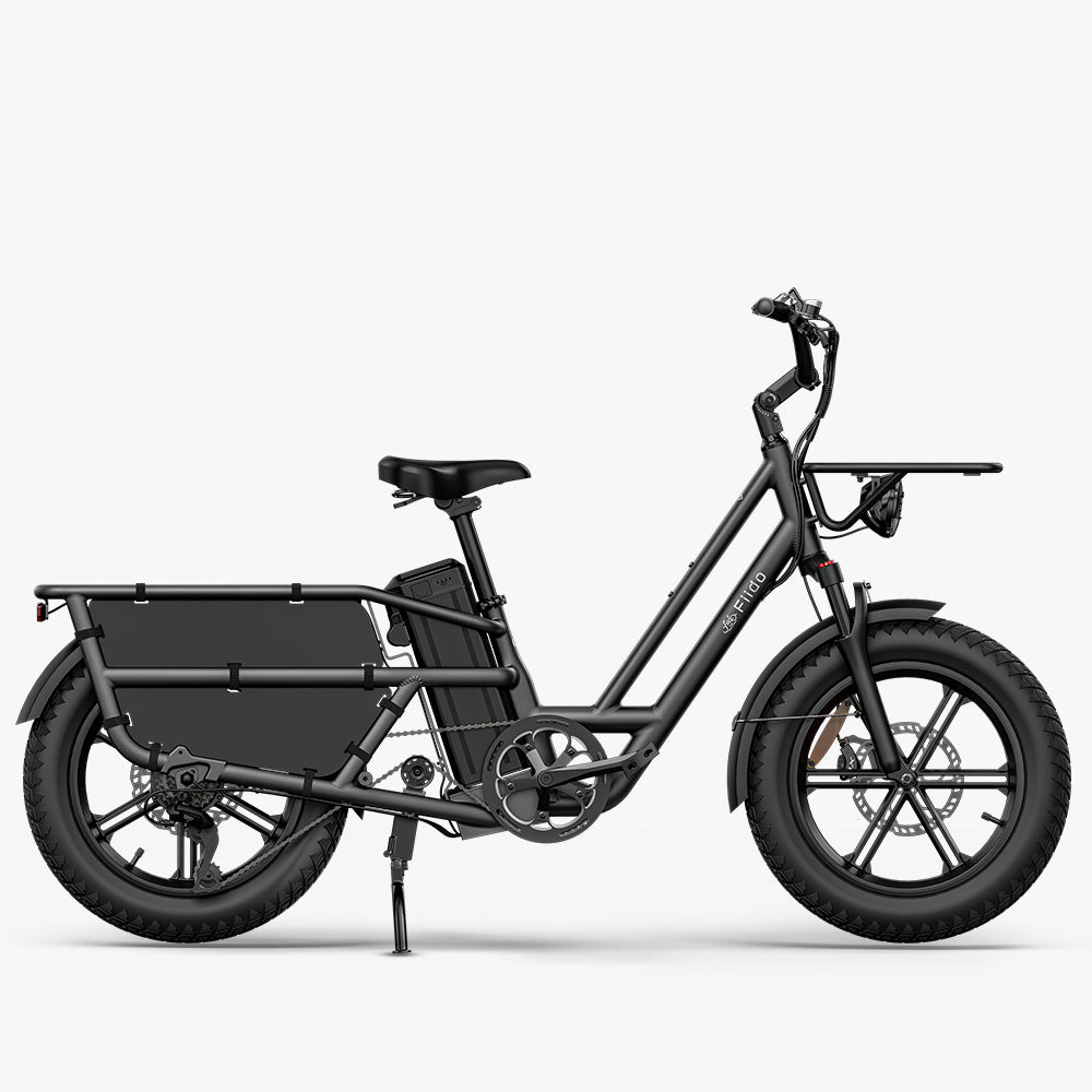 Fiido T2 Longtail Cargo E-Bike Black