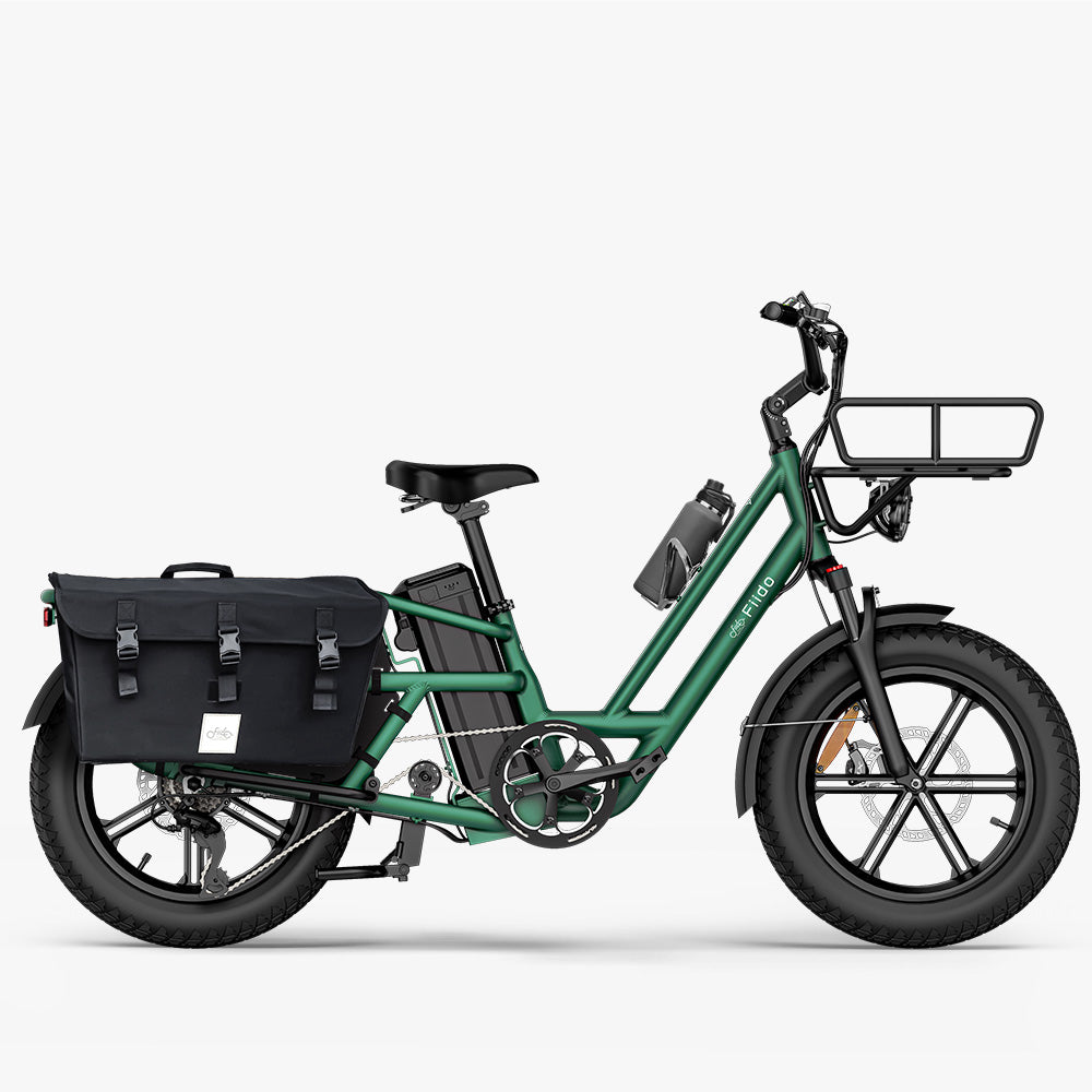 Fiido T2 Longtail Cargo E-Bike with Bag