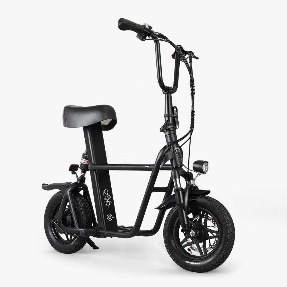 Fiido Q1S Black Folding Electric Scooter right side view